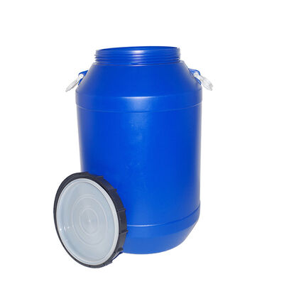 comprar Barril de tambor de plástico Hdpe azul de 50 litros espesado con revestimiento químico de 50 kg cubo de plástico con tapa Fabricación en línea