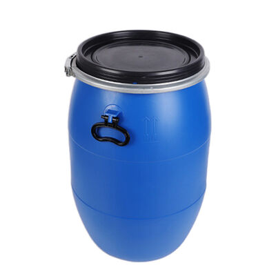Mua Thùng nhựa 55 gallon 210 lít HDPE nắp mở màu xanh dương có vòng khóa sản xuất trực tuyến