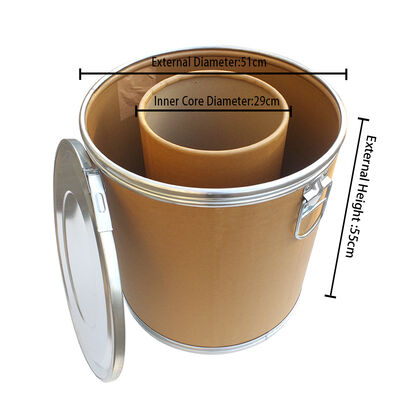 Beli Metal atau Plastik Ring Clamp Fiberboard Drum Container Aman dan awet Kontainer Untuk Permintaan Kemasan Industri pembuatan online
