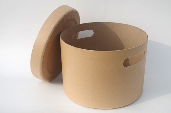 comprar Baldes de papelão com buracos de alça. Fabricação em linha