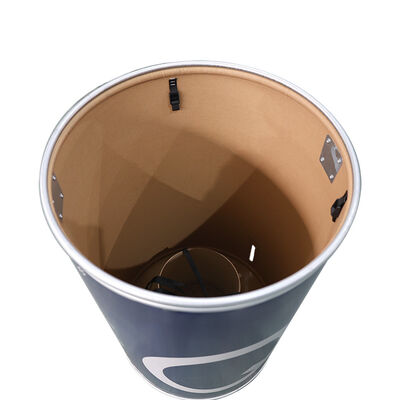 acheter Tambour de transport en carton de fibre fermé, empilable, avec revêtement en polyéthylène ou en feuille en option, permettant l'expédition et le stockage sécurisé des matériaux fabrication en ligne