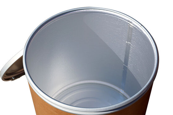 comprar Resistente a la humedad 15 galones Tambor de fibra - Contenedor de cabeza abierta apilable para pinturas, recubrimientos y adhesivos Fabricación en línea